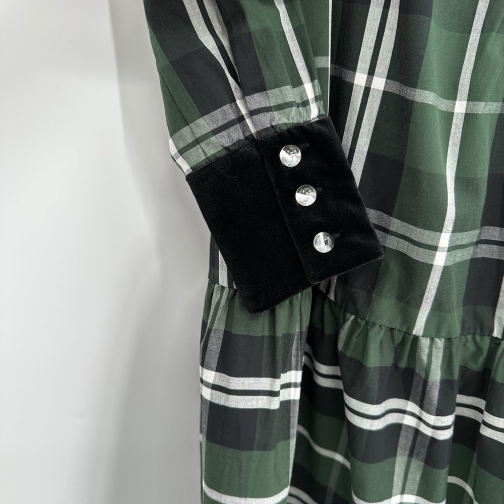 xxxl Tuckernuck green plaid midi dress - Picture 2 of 9